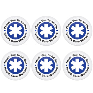 Beistle TY To All Our Health Care Workers Button (Case of 6)