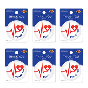 Beistle Thank You Button (Case of 6)