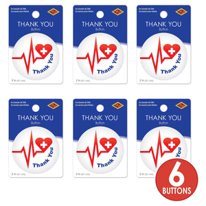 Beistle Thank You Button (Case of 6)