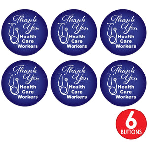 Beistle Thank You Health Care Workers Button (Case of 6)