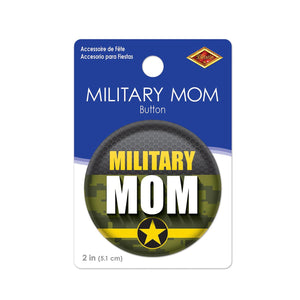 Beistle Military Mom Button (Case of 6)