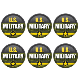 Beistle U.S. Military Button (Case of 6)