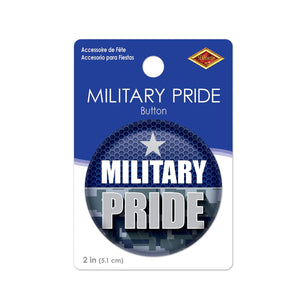 Beistle Military Pride Button (Case of 6)