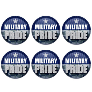 Beistle Military Pride Button (Case of 6)