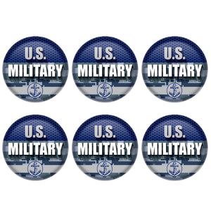 Beistle U.S. Military Button (Case of 6)