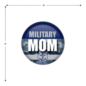 Beistle Military Mom Button (Case of 6)