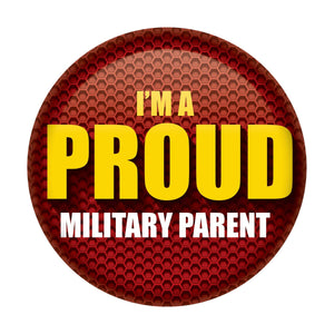 I'm A Proud Military Parent Button - Marines - Bulk 6 Pack