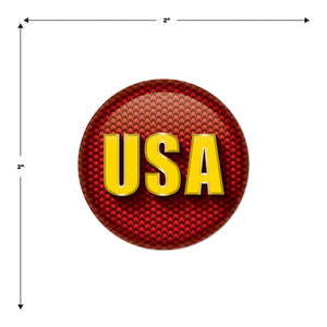 Beistle USA Button (Case of 6)