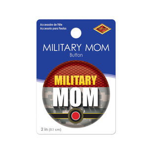 Beistle Military Mom Button (Case of 6)