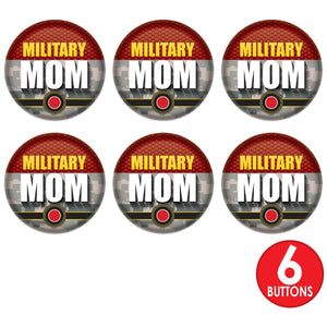 Beistle Military Mom Button (Case of 6)