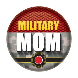 Military Mom Button- Marines - Bulk 6 Pack