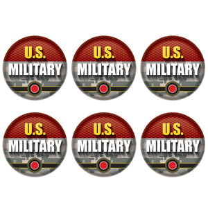 Beistle U.S. Military Button (Case of 6)