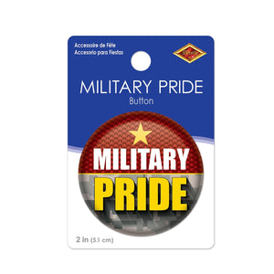 Beistle Military Pride Button (Case of 6)