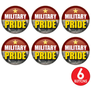 Beistle Military Pride Button (Case of 6)