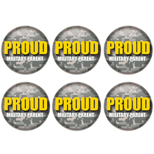 Beistle Proud Military Parent Button (Case of 6)