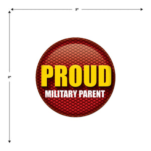 Beistle Proud Military Parent Button (Case of 6)