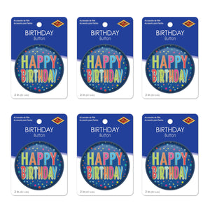 Beistle Happy Birthday Button (Case of 6)