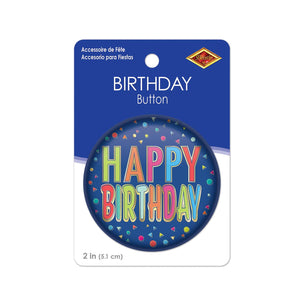 Beistle Happy Birthday Button (Case of 6)