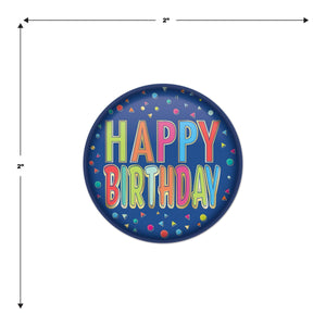 Beistle Happy Birthday Button (Case of 6)