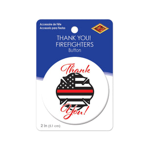 Beistle Thank You! Firefighters Button (Case of 6)