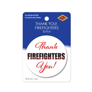 Beistle Thank You! Firefighters Button (Case of 6)