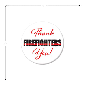 Beistle Thank You! Firefighters Button (Case of 6)