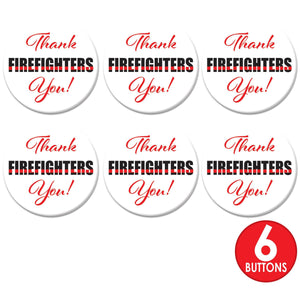 Beistle Thank You! Firefighters Button (Case of 6)