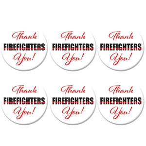 Beistle Thank You! Firefighters Button (Case of 6)