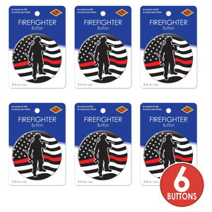 Beistle Firefighter Button (Case of 6)