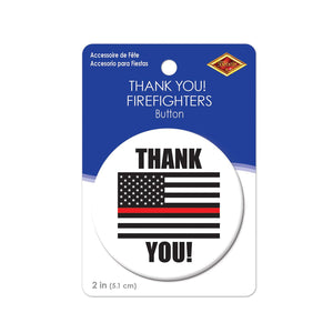 Beistle Thank You! Firefighters Button (Case of 6)