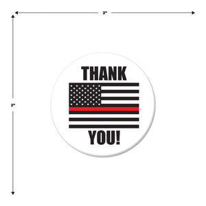 Beistle Thank You! Firefighters Button (Case of 6)