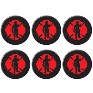 Beistle Firefighter with Maltese Icon Button (Case of 6)