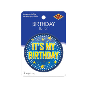 Beistle It's My Birthday Button (Case of 6)