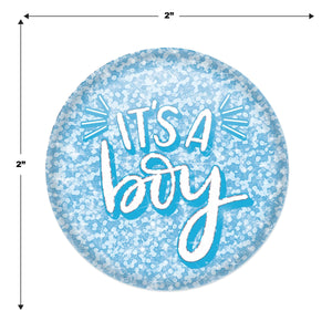 It's A Boy Button (Case of 6)