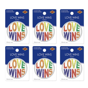 Love Wins Button (Case of 6)