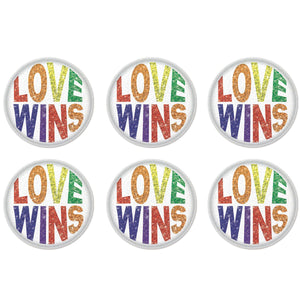 Love Wins Button (Case of 6)