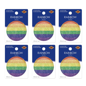 Rainbow Button (Case of 6)