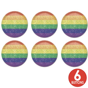 Rainbow Button (Case of 6)