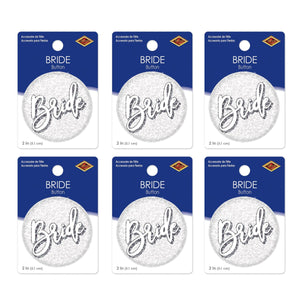 Bride Button (Case of 6)