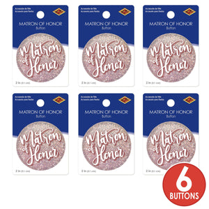 Matron of Honor Button (Case of 6)