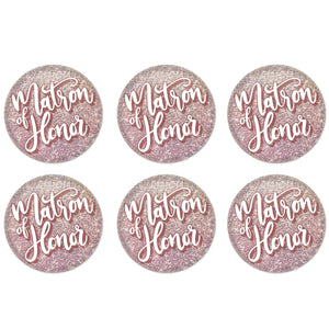 Matron of Honor Button (Case of 6)