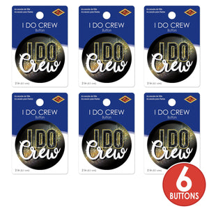 I Do Crew Button (Case of 6)