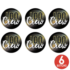 I Do Crew Button (Case of 6)