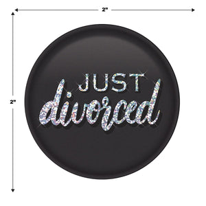 Just Divorced Button (Case of 6)