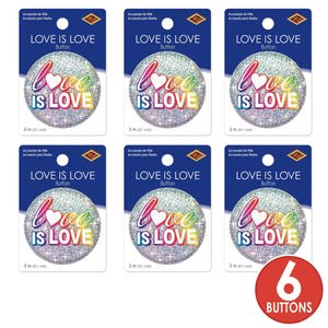 Love Is Love Button (Case of 6)