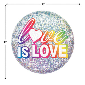 Love Is Love Button (Case of 6)