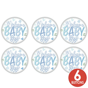 Welcome Baby Boy! Button (Case of 6)