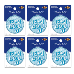 Team Boy Button (Case of 6)