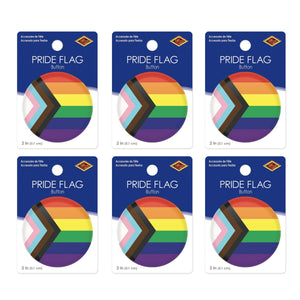 Pride Flag Button (Case of 6)