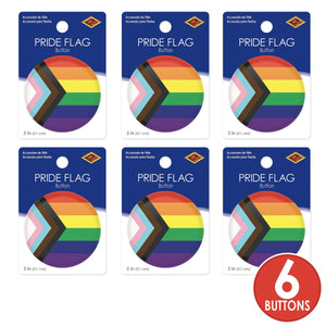 Pride Flag Button (Case of 6)